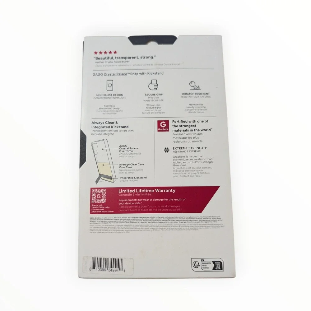 Y1-O ZAGG Crystal Palace Snap Series Case for‎ Samsung Galaxy S25+ (Clear)